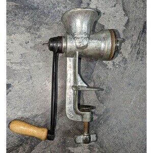 Vintage Keystone Meat Grinder No 10 Hand Crank Table Mount Boyertown PA